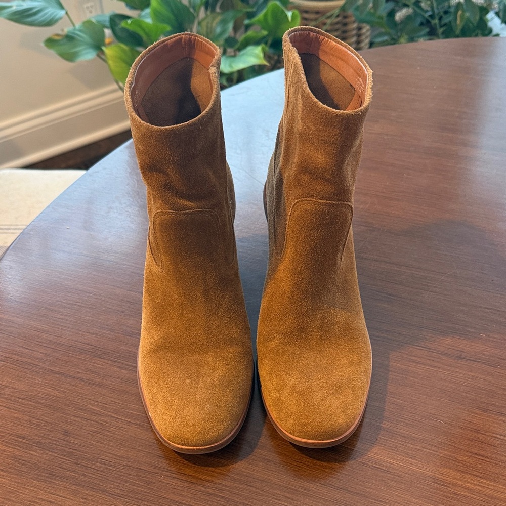 Lucky Brand Brown Suede Ankle Booties